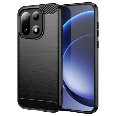OnePlus 15 5G Mobilskal Carbon Fiber Texture Brushed - Svart