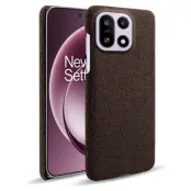 OnePlus 15 5G Mobilskal Cloth Texture Anti-Scratch (Brun)