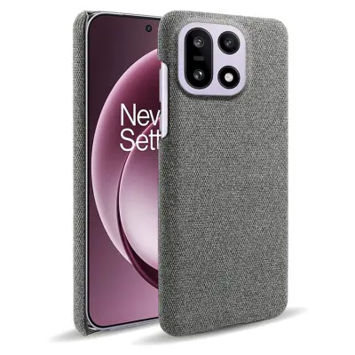 OnePlus 15 5G Mobilskal Cloth Texture Anti-Scratch (Grå)