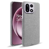 OnePlus 15 5G Mobilskal Cloth Texture Anti-Scratch (Ljusgrå)