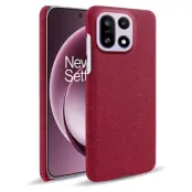 OnePlus 15 5G Mobilskal Cloth Texture Anti-Scratch (Röd)