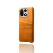 OnePlus 15 5G Mobilskal Korthållare Dual PU Läder (Orange)