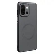 Mobilskal till OnePlus 15 5G MagSafe Coated TPU + PC Läder - Grå (Grå)