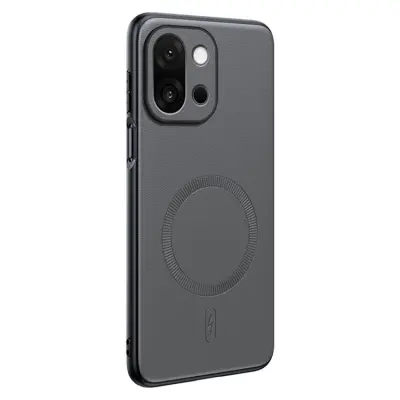 OnePlus 15 5G Mobilskal MagSafe Coated TPU + PC Läder - Grå (Grå)
