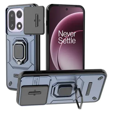 OnePlus 15 5G Mobilskal PC + TPU Kickstand (Blå)