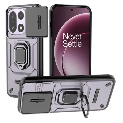 OnePlus 15 5G Mobilskal PC + TPU Kickstand (Lila)