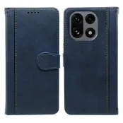 OnePlus 15 5G Plånboksfodral Calf Texture Läder (Blå)