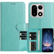 OnePlus 15 5G Plånboksfodral Folio Flip Konstläder (Grön)