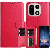 OnePlus 15 5G Plånboksfodral Folio Flip Konstläder (Ros)