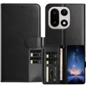 OnePlus 15 5G Plånboksfodral Folio Flip Konstläder (Svart)