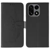 OnePlus 15 5G Plånboksfodral Imprint PU Läder (Svart)