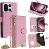 OnePlus 15 5G Plånboksfodral Irregular Tail Style Konstläder (Rosa)