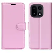 OnePlus 15 5G Plånboksfodral Litchi Shockproof Läder (Rosa)