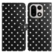 OnePlus 15 5G Plånboksfodral Polka Dot Pattern Konstläder (Svart)