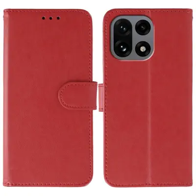 OnePlus 15 5G Plånboksfodral PU Läder (Röd)