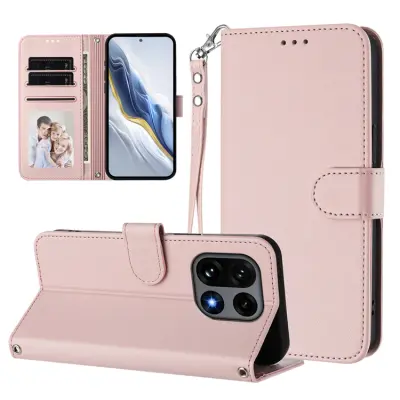 OnePlus 15 5G Plånboksfodral Konstläder (Rosa)