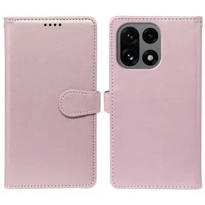 OnePlus 15 5G Plånboksfodral PU Läder (Roséguld)