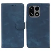 OnePlus 15 5G Plånboksfodral Striped Texture Läder (Blå)