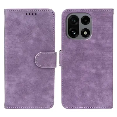 OnePlus 15 5G Plånboksfodral Striped Texture Läder (Lila)