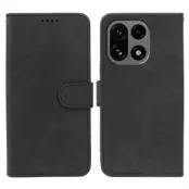 OnePlus 15 5G Plånboksfodral Striped Texture Läder (Svart)