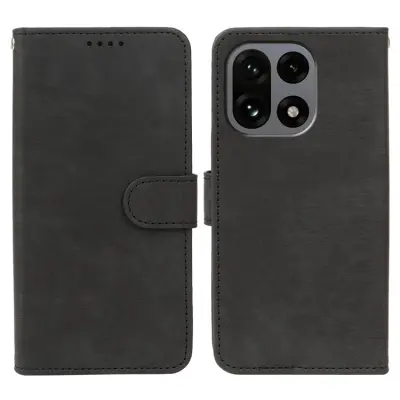 OnePlus 15 5G Plånboksfodral Striped Texture Läder (Svart)