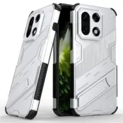 OnePlus 15 Mobilskal PC + TPU Shockproof Kickstand - Vit (Vit)