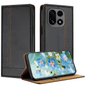 OnePlus 15 Plånboksfodral L-Shaped Grid Pattern Läder (Svart)