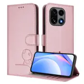 OnePlus 15 Plånboksfodral Panda Imprint RFID Blocking (Rosa)