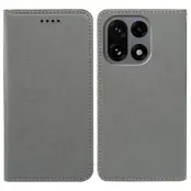 OnePlus 15 Plånboksfodral RFID Blocking Closure Läder (Grå)