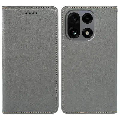 OnePlus 15 Plånboksfodral RFID Blocking Closure Läder (Grå)