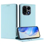 OnePlus 15 Plånboksfodral RFID-Skydd Litchi Konstläder (Babyblå)
