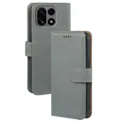 OnePlus 15 Plånboksfodral RFID Blocking Litchi Läder (Grå)