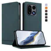 OnePlus 15 Plånboksfodral RFID Blocking Rinacasis (Mörkgrön)