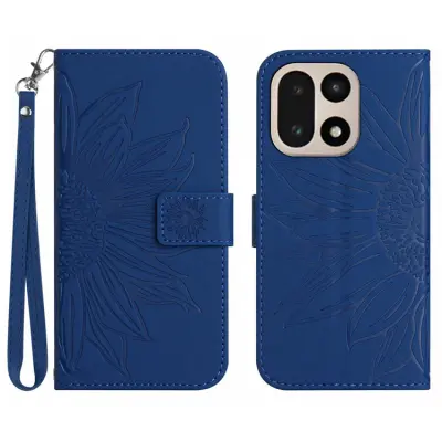 OnePlus 15 Plånboksfodral Sunflower Imprint Konstläder (Sapphire)