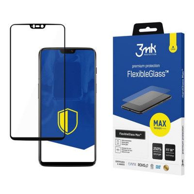 3Mk FlexibleGlass Härdat Glas OnePlus 6 - Svart