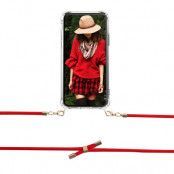 BOOM - Halsband mobilskal till OnePlus 6 - Rope Red