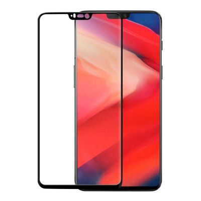 GEAR Härdat Glas Skärmskydd 3D Full Cover Svart OnePlus 6