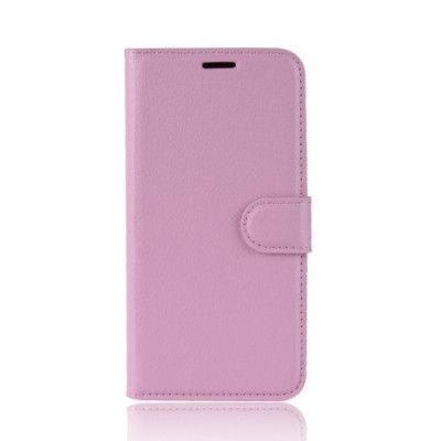 Litchi Plånboksfodral Till Oneplus 6 - Rosa
