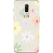 Mobilskal till OnePlus 6 med fejdande blommor