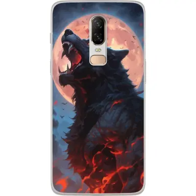 Mobilskal till OnePlus 6 med Ylande varg