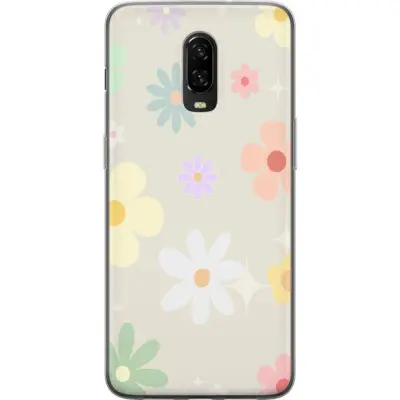 Mobilskal till OnePlus 6T med fejdande blommor