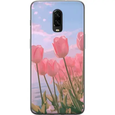 Mobilskal till OnePlus 6T med Rosa Tulpaner