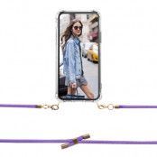 Boom OnePlus 7 Pro mobilhalsband skal - Rope Purple