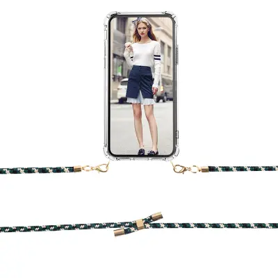 Boom OnePlus 7 mobilhalsband skal - Rope CamoGreen