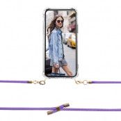 Boom OnePlus 7 mobilhalsband skal - Rope Purple
