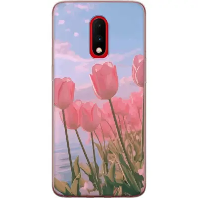 Mobilskal till OnePlus 7 med Rosa Tulpaner