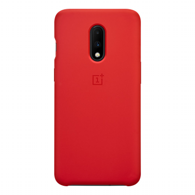 OnePlus Silicone Case för OnePlus 7 - Röd