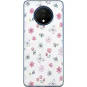 Mobilskal till OnePlus 7T med Blommor och fjärillar