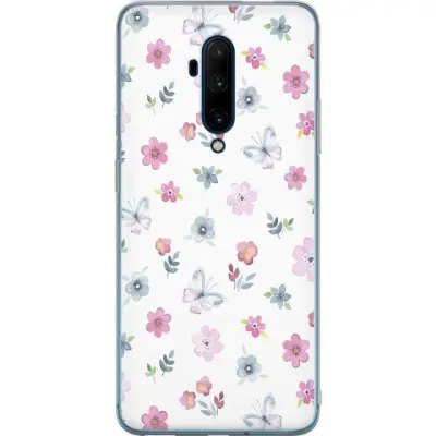 Mobilskal till OnePlus 7T Pro med Blommor och fjärillar