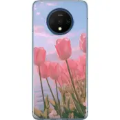 Mobilskal till OnePlus 7T med Rosa Tulpaner